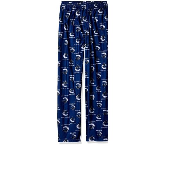 NHL Vancouver Canucks Toddler Boys Sleepwear Print Pants, Size 4T, Dark Blue - Picture 1 of 2